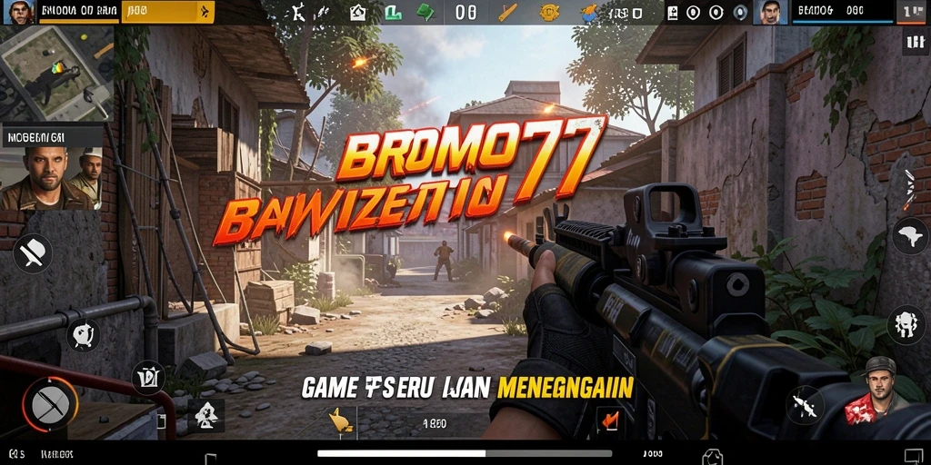 Tampilan seru dari gameplay BROMO77 yang menegangkan.