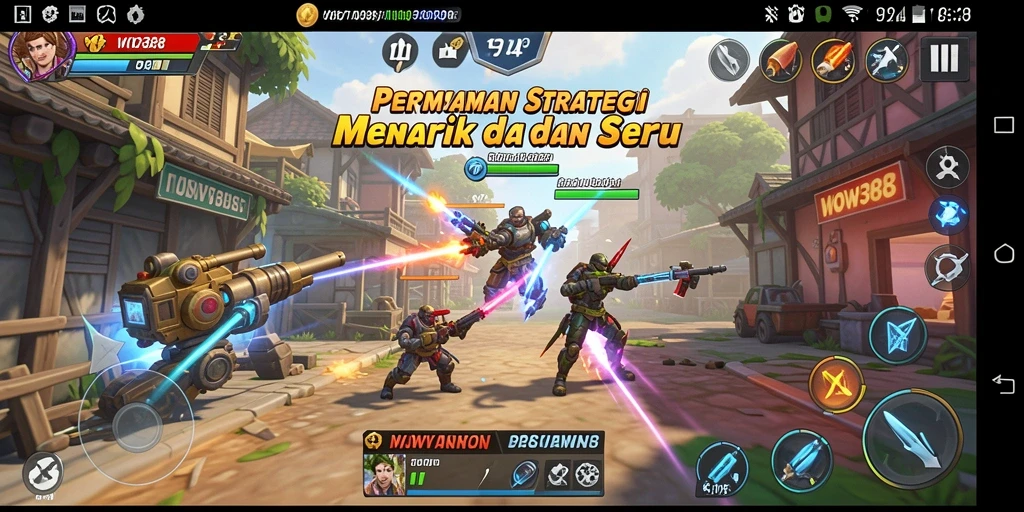 Screenshot WOW388 menampilkan aksi mendebarkan dalam gameplay Strategy.